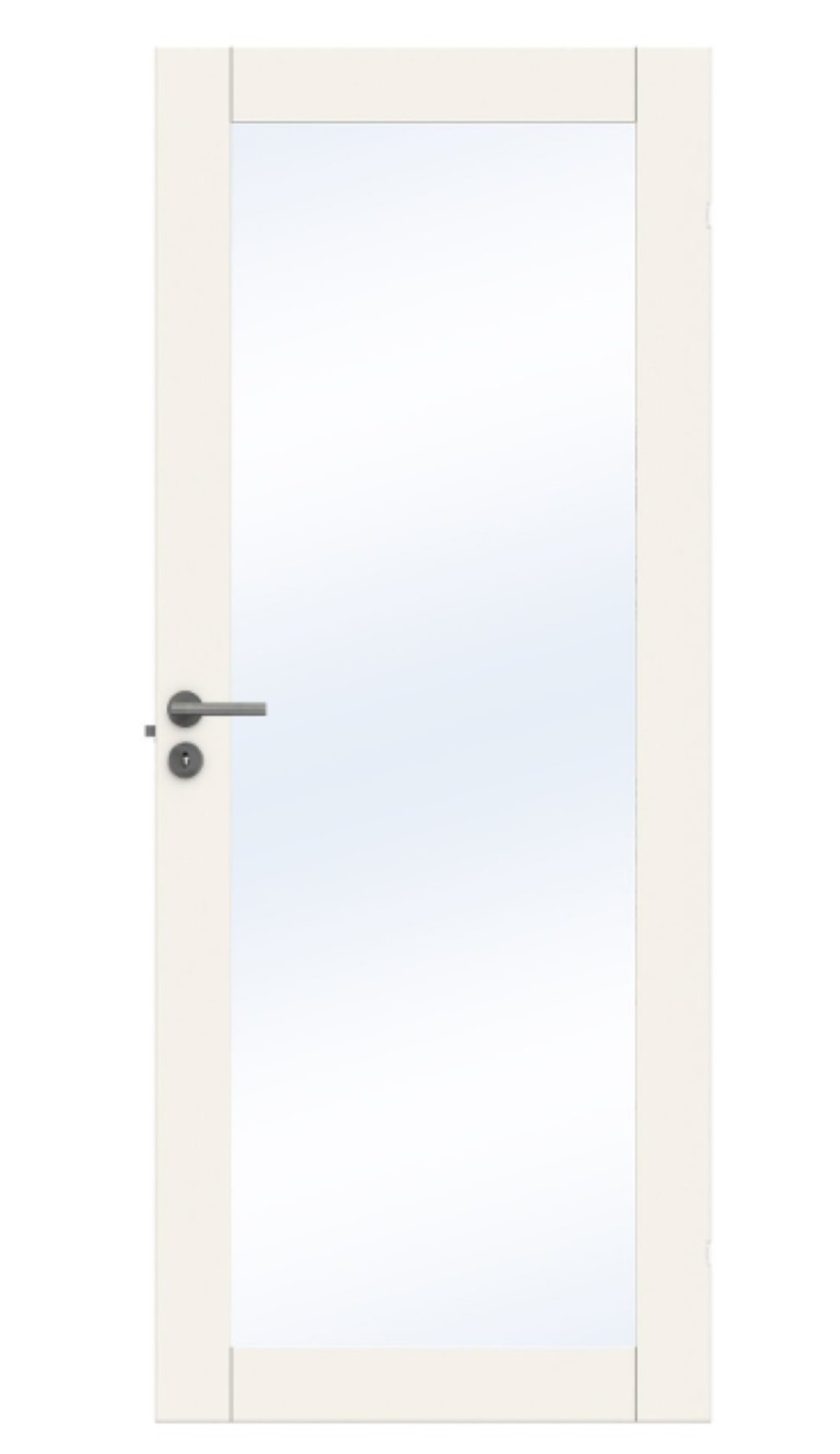 Spegeldörr Unique med sandblästrat glas 8 x 20