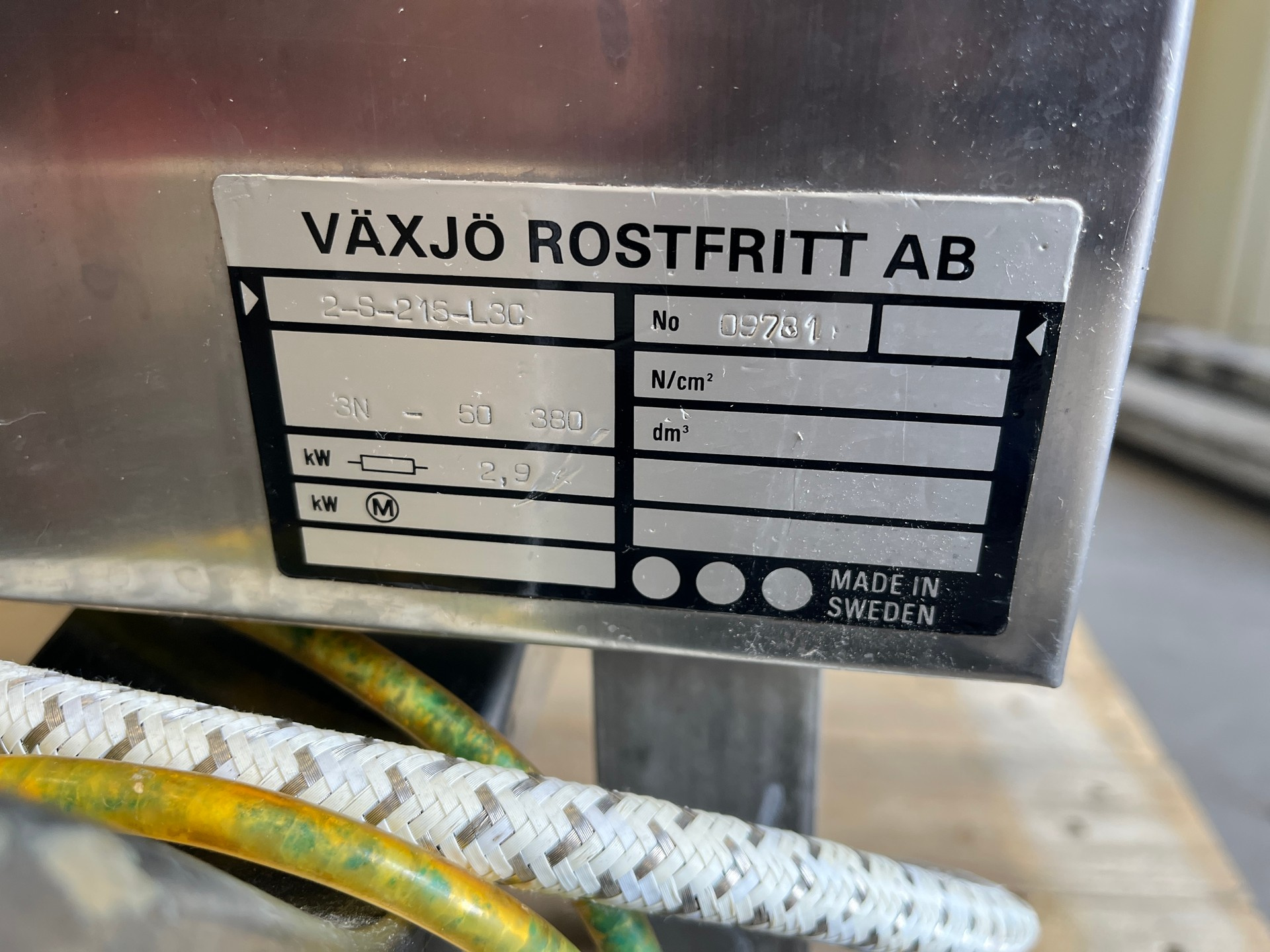 Växjö Rostfritt Rostfri industridiskmaskin J0796