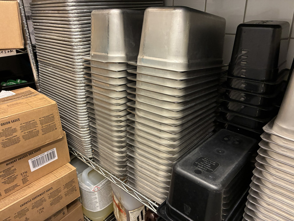 Plåtar – stort parti, restaurang/storkök, (ej kantiner)