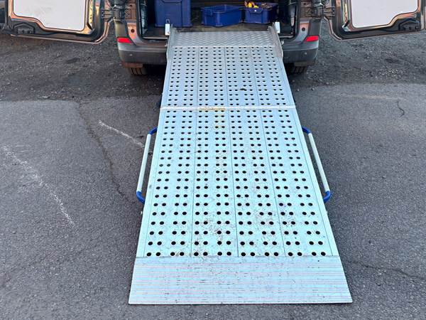 Materialtransportramp PRO FEAL, 2-delad, aluminium