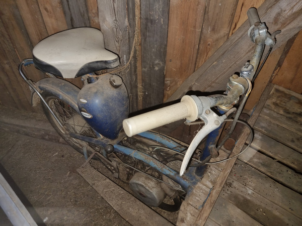 Packmoped/Monarpeden, Rex Villiers 98 cc "Ladugårdsfynd"