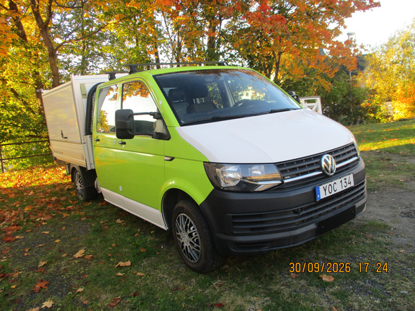 Volkswagen Transporter Chassi Dubbelhytt T30 2.0 TDI BMT 4Motion DSG Sekventiell, 150hk, 2018