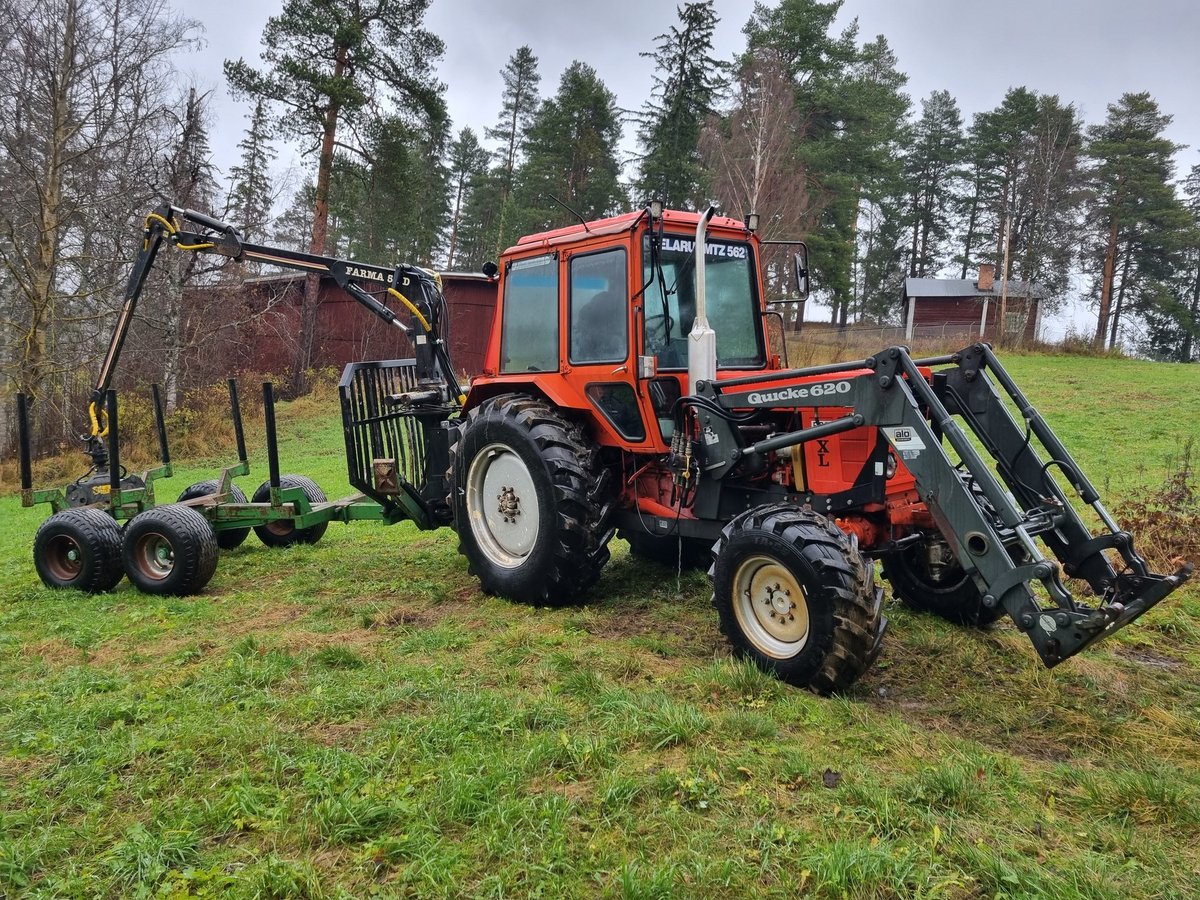 Belarus MTZ 562 4WD, Lastare, Skogsvagn, Vinsch, Slunga